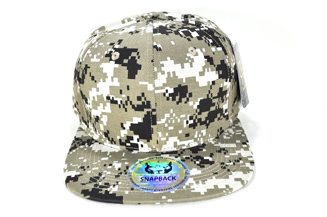 CS-001 COTTON PLAIN SNAPBACK - D.CAMO